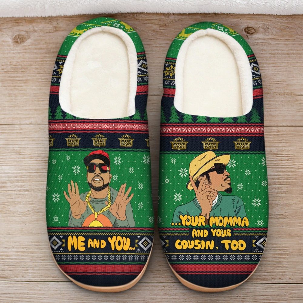 Rap Hip-hop 90s Me and You Slipper