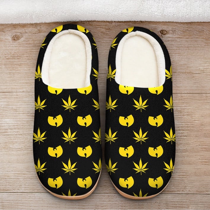 Wu-tang Logo and Leaf Slipper