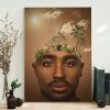 2Pac Makaveli Tree City Hip-hop 90s Poster Canvas 3 2Pac Makaveli Tree City Hip hop 90s Poster Canvas