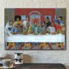 90s Hip Hop Wallpaper Raps Last Supper Poster Canvas
