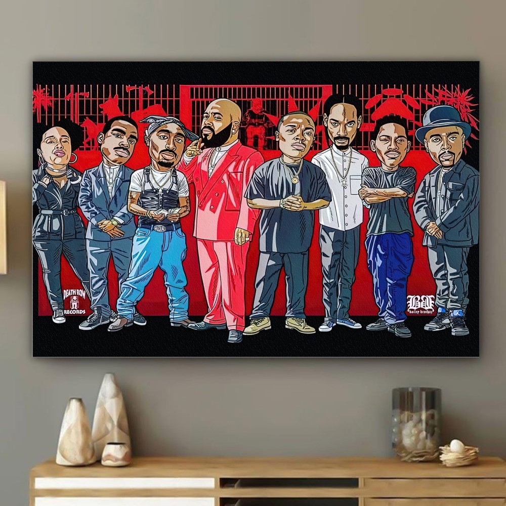 Death Row Records Vinyl Poster Canvas