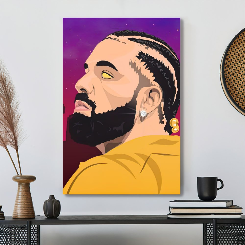 Drake London Vintage 90s Hip Hop Wallpaper Poster Drake London Vintage 90s Hip Hop Wallpaper Poster