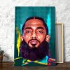 Nipsey Hussle Hiphop 90s Artwork Canvas