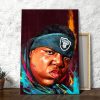 Notorious B.I.G. Hiphop 90s Artwork Canvas 3 Notorious BIG Hiphop 90s Artwork Canvas