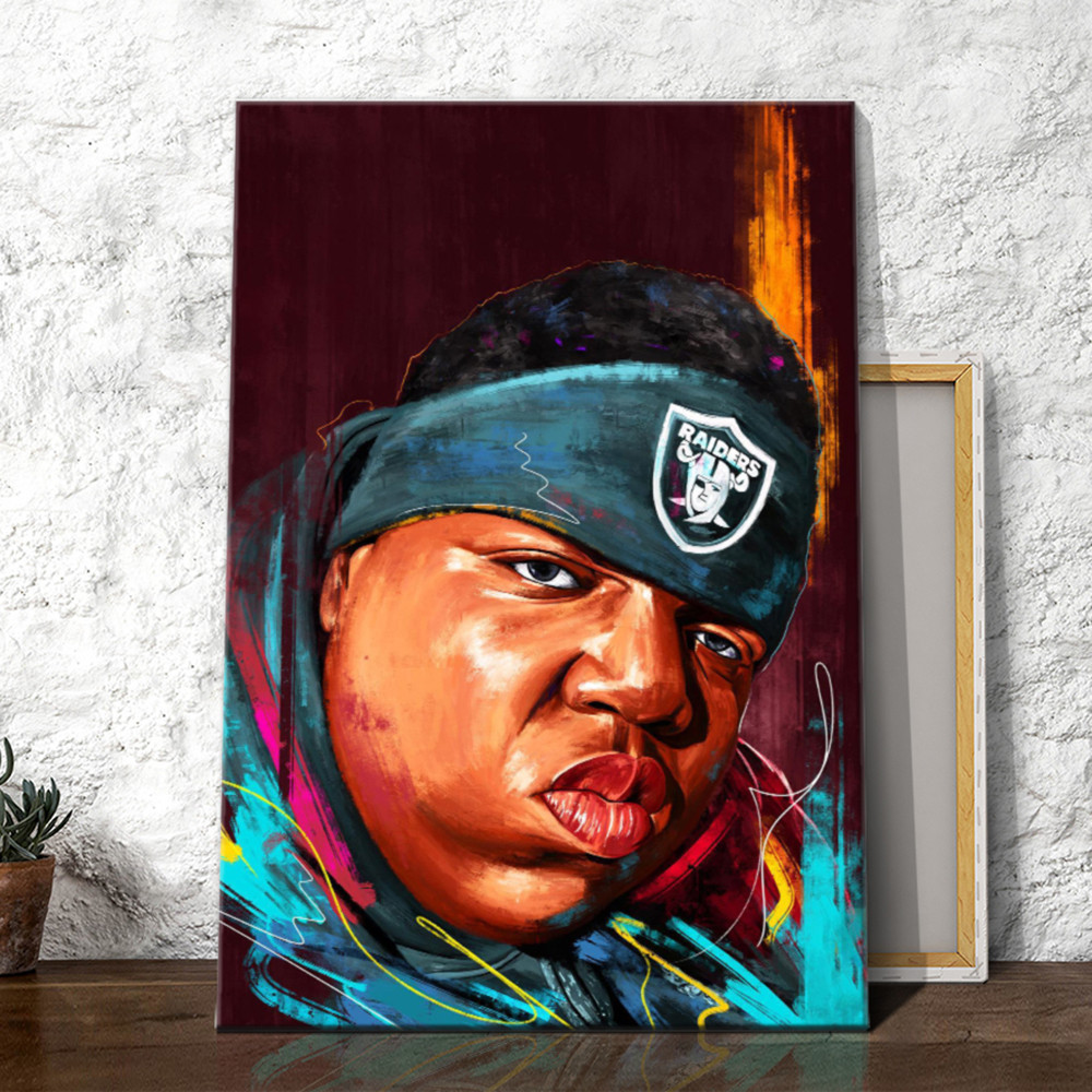 Notorious B.I.G. Hiphop 90s Artwork Canvas