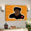 Notorious Big Face Art Tribute Vibrant Orange Horizontal Poster Canvas 2 Notorious Big Face Art Tribute Vibrant Orange Horizontal Poster Canvas
