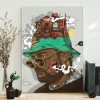 SchoolBoy Q Art Hip Hop 90s Poster Canvas Painting 3 SchoolBoy Q Art Hip Hop 90s Poster Canvas Painting
