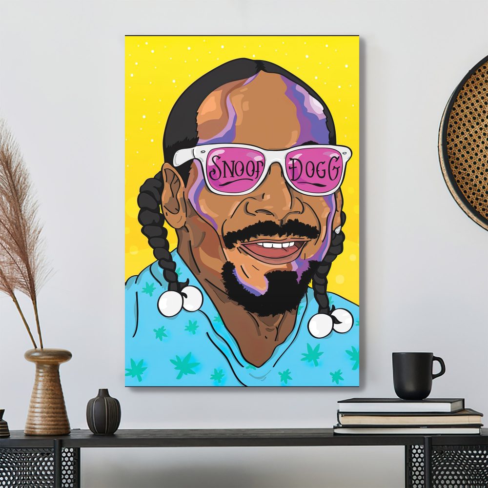 Snoop Dogg Vector Colorful Hip hop 90s Poster Canvas Snoop Dogg Vector Colorful Hip hop 90s Poster Canvas