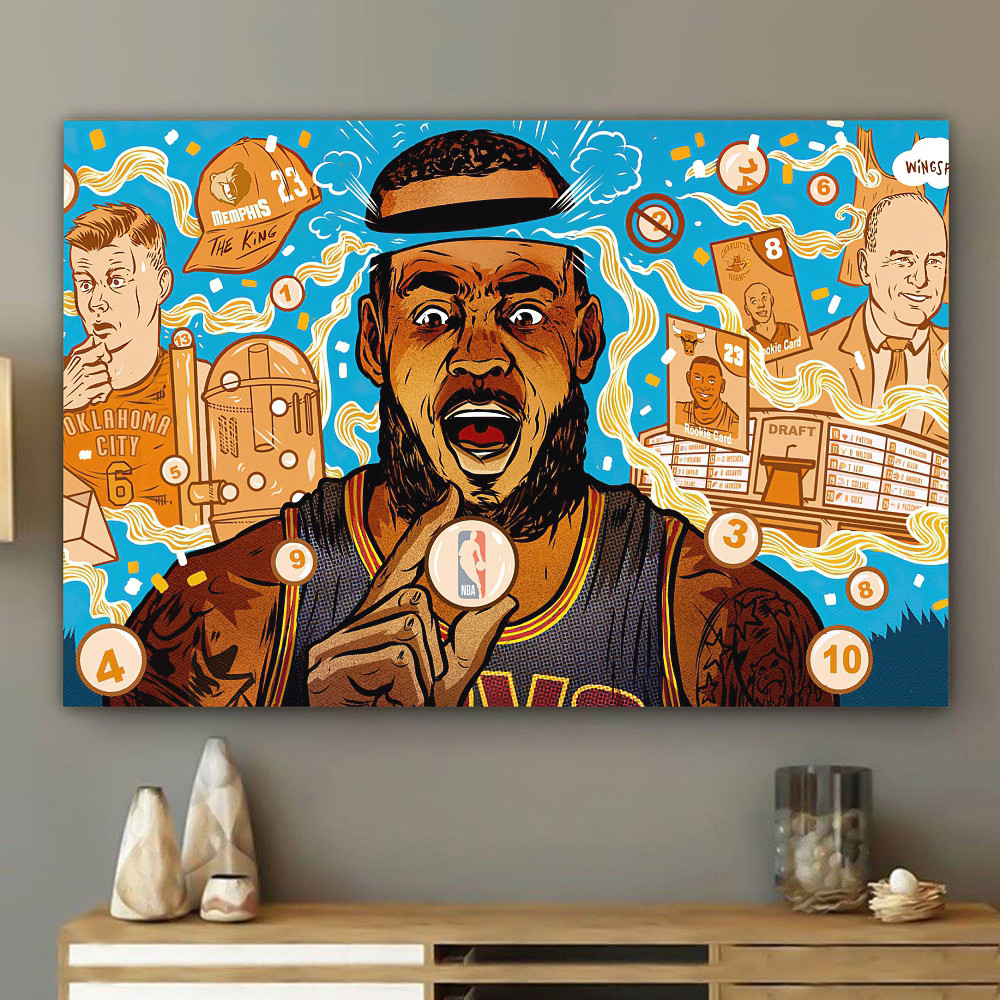 The King of Memphis NBA Poster Canvas