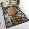 The Notorious B.I.G Crown & Two Death's-Head Rug,Hip Hop Rug 2 The Notorious BIG Crown Two Deaths Head RugHip Hop Rug