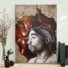 Tupac Shakur Exhibit Hip Hop 90s Poster Canvas 2 Tupac Shakur Exhibit Hip Hop 90s Poster Canvas