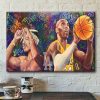 Tupac Shakur Kobe Bryant Art Hip Hop 90s Poster Canvas