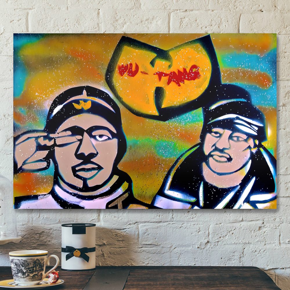 Wu-tang Clan Ol' Dirty Bastard and Ghostface Killah Fine Arts Poster Canvas