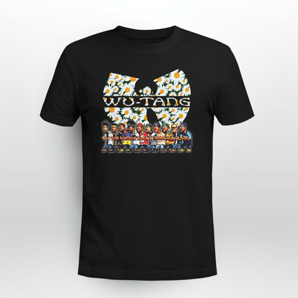 Wu-tang Clan Logo Cream Flower Tshirt