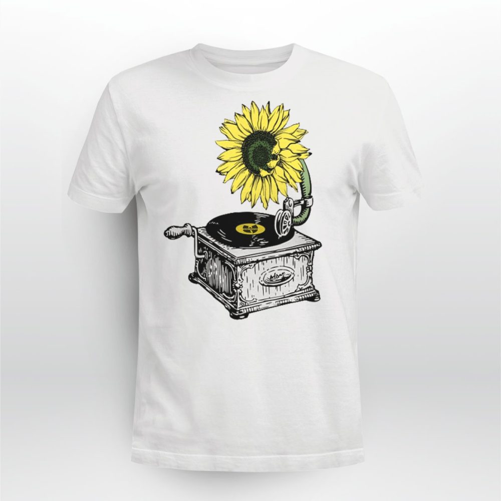 Wu-tang Clan Sunflower Gramophone Record Player Tshirt