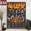 51 Years 1973-2024 Kiss Band Thank You For The Memories Signature Poster Canvas Art 3 51 Years 1973 2024 Kiss Band Thank You For The Memories Signature Poster Canvas Art