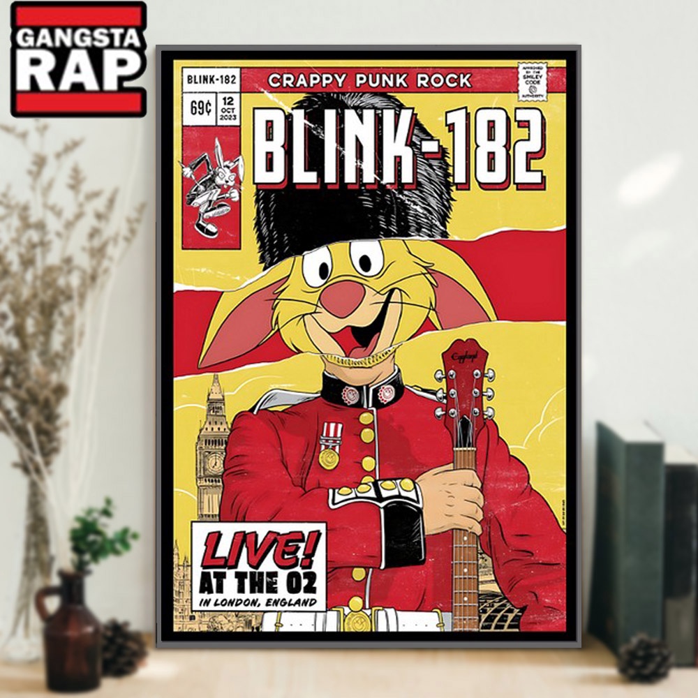 Blink-182 London The O2 Arena Poster Canvas Art Blink-182 London The O2 Arena Poster Canvas Art