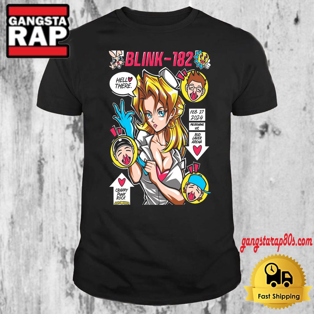 Blink 182 Rod Laver Arena Melbourne VIC T Shirt Blink 182 Rod Laver Arena Melbourne VIC T Shirt