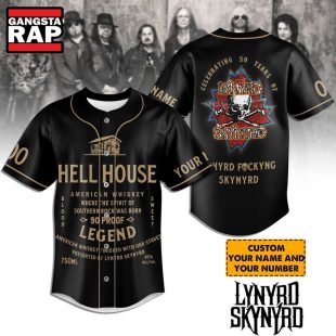 Celebrating 50 Years Of Lynyrd Skynyrd Music Band Baseball Jersey