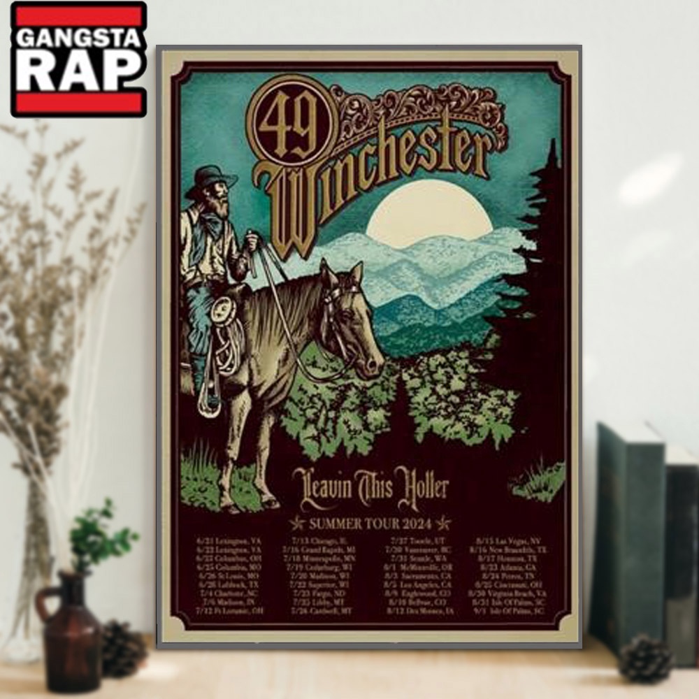 Claire Kelly 49 Winchester Leavin This Holler Summer Tour 2024 Poster Canvas Art Claire Kelly 49 Winchester Leavin This Holler Summer Tour 2024 Poster Canvas Art