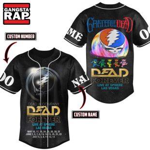 Dead Forever Live At Sphere Las Vegas Grateful Dead Custom Baseball Jersey Grateful Dead Jersey Shirt