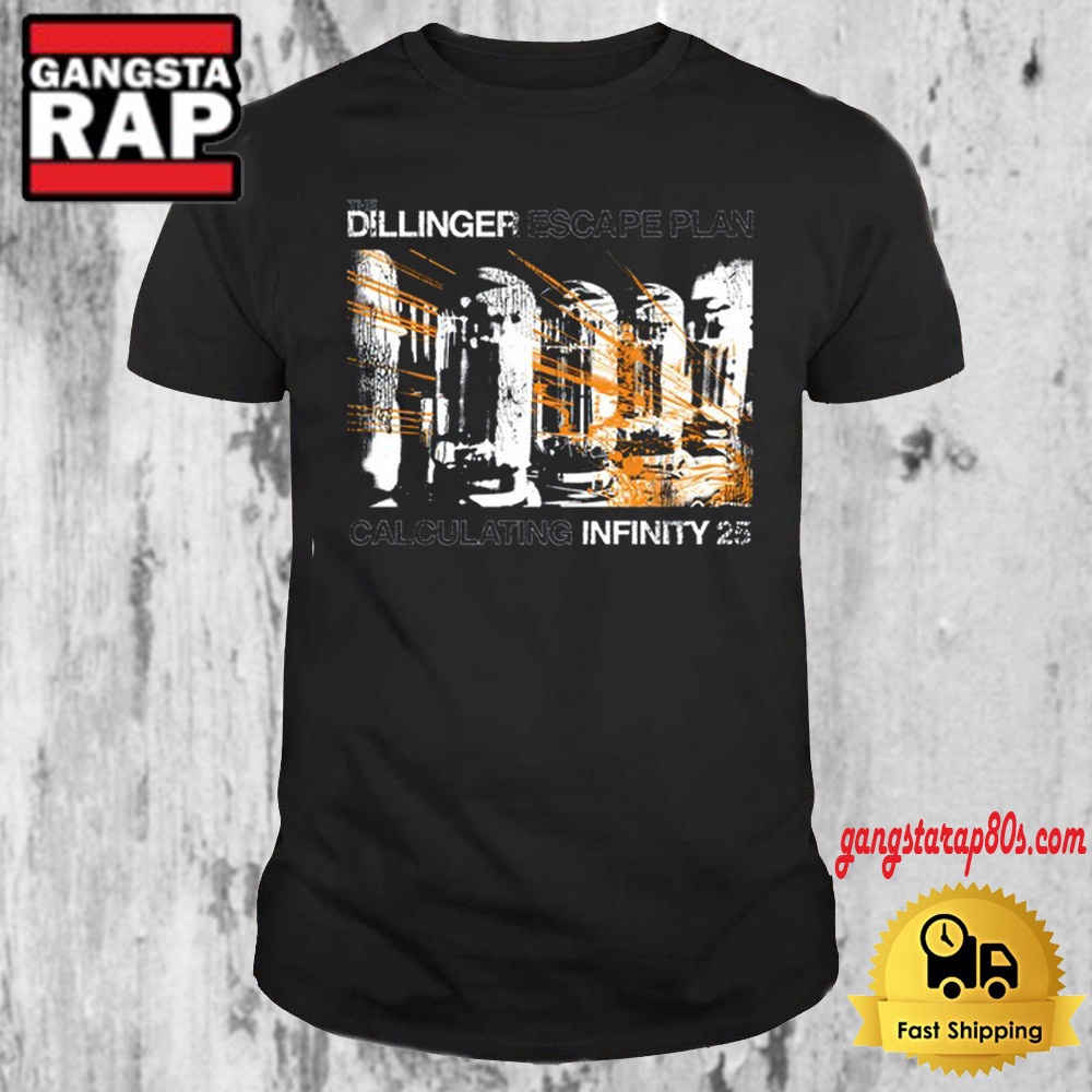 Dillinger Escape Plan 25th Anniversary T Shirt Dillinger Escape Plan 25th Anniversary T Shirt