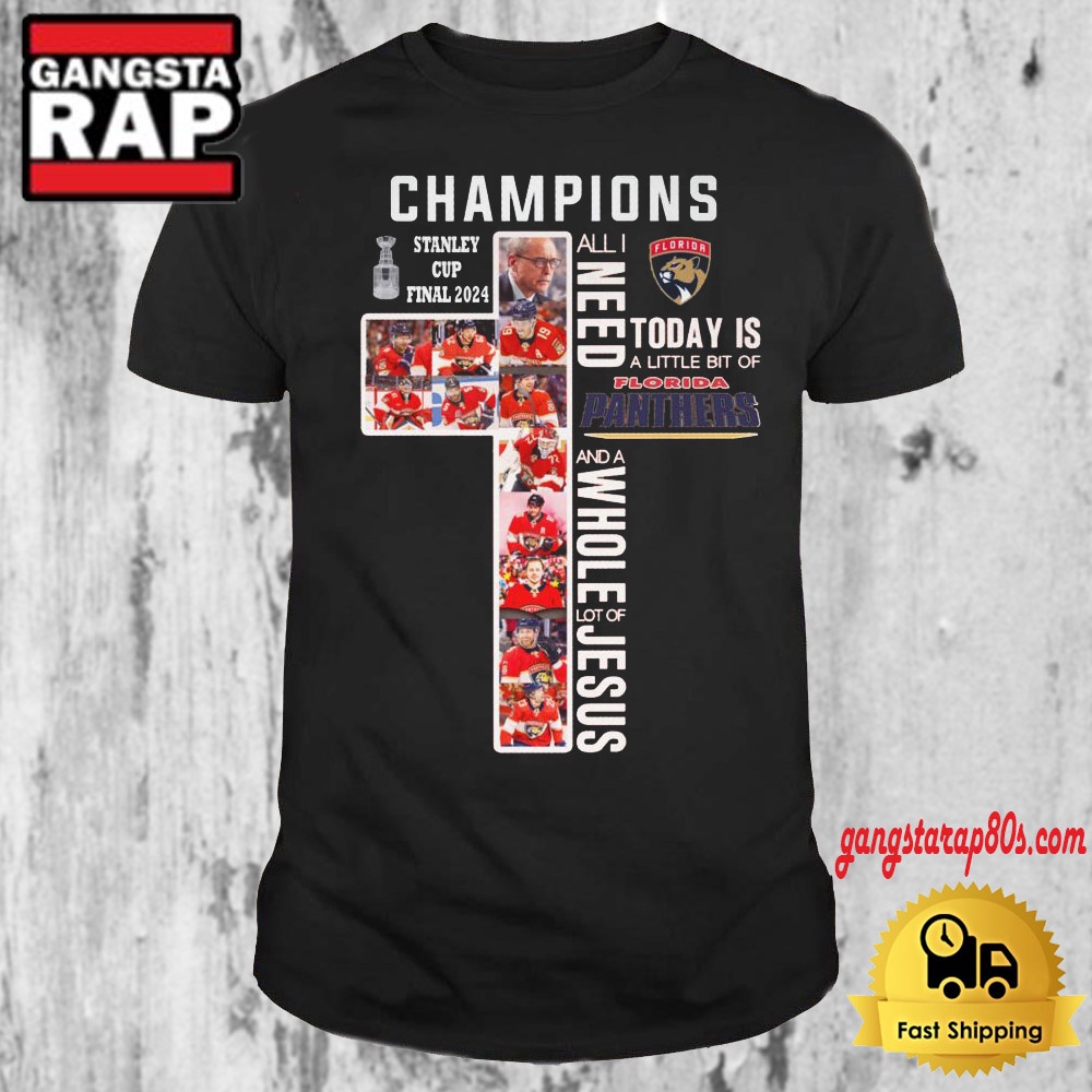 Florida Panther Jesus Stanley Cup Champions Final 2024 T Shirt Florida Panther Jesus Stanley Cup Champions Final 2024 T Shirt