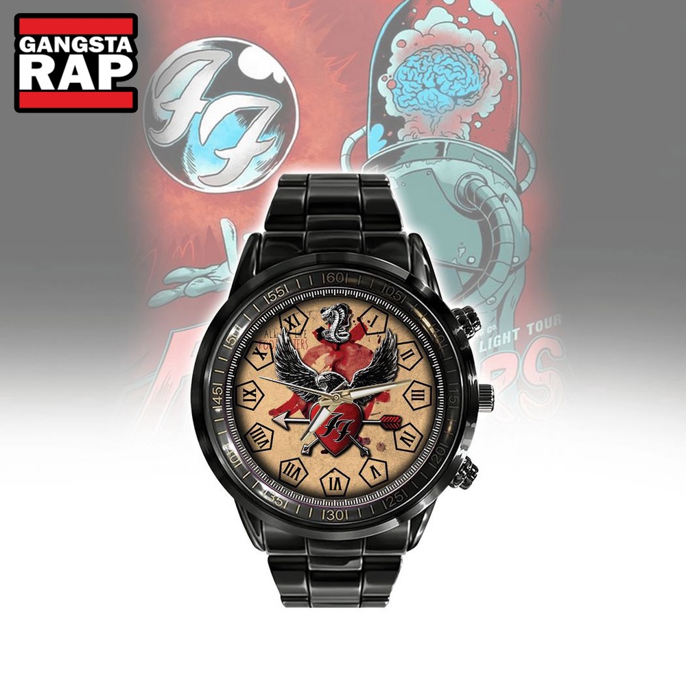 Foo Fighters Light Tour Stainless Steel Watch Foo Fighters Music Band Watch