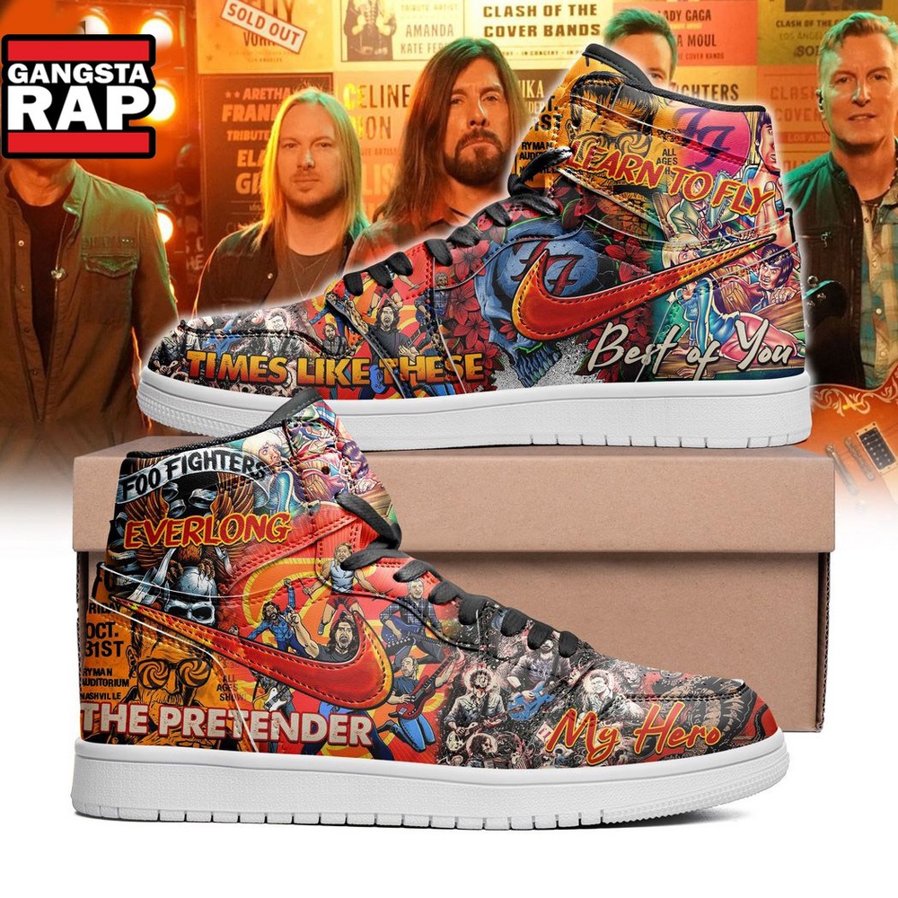 Foo Fighters The Pretender My Hero Learn To Fly Times Like These Best Of You Air Jordan 1 Hightop Shoes Foo Fighters The Pretender My Hero Learn To Fly Times Like These Best Of You Air Jordan 1 Hightop Shoes
