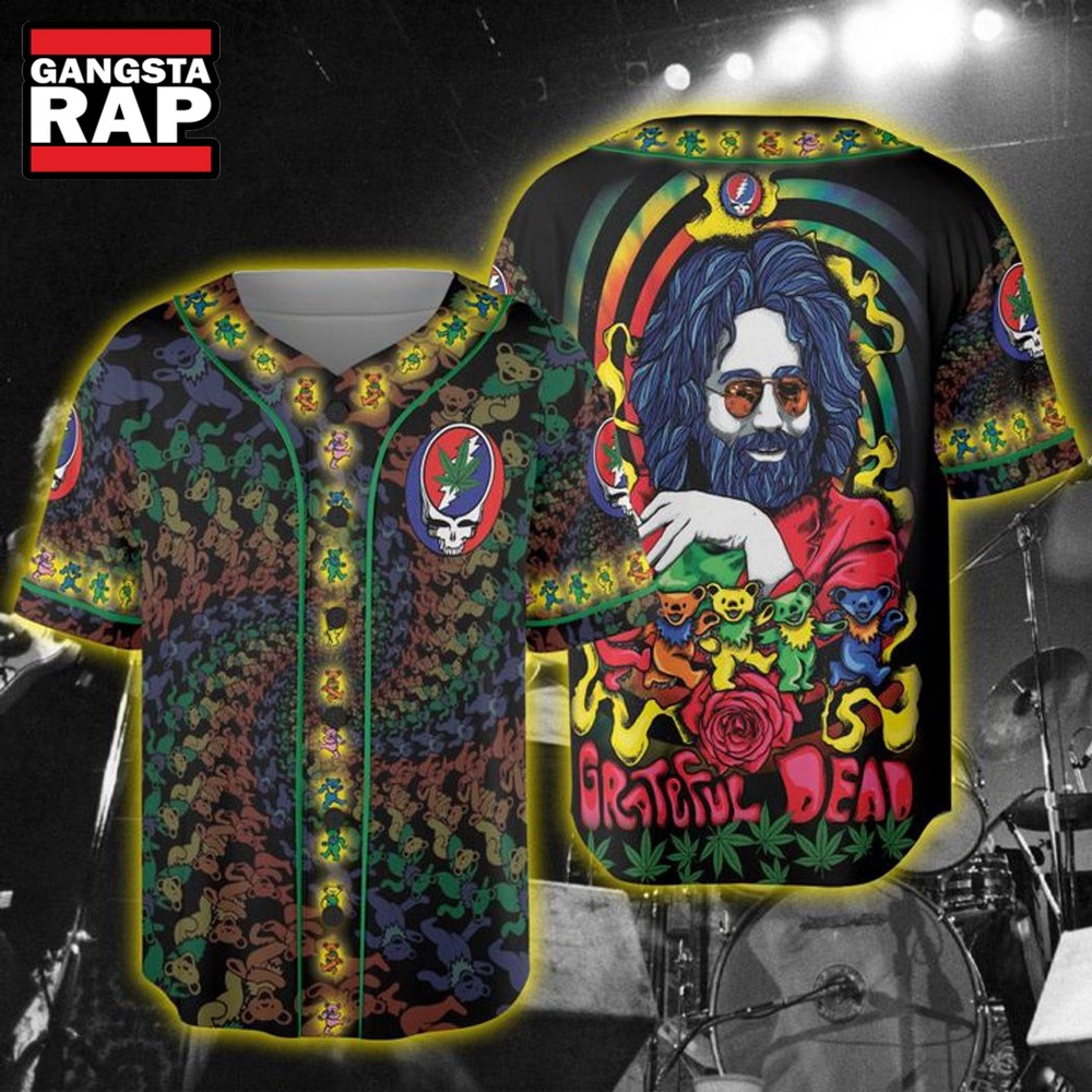 Grateful Dead Music Band Baseball Jersey