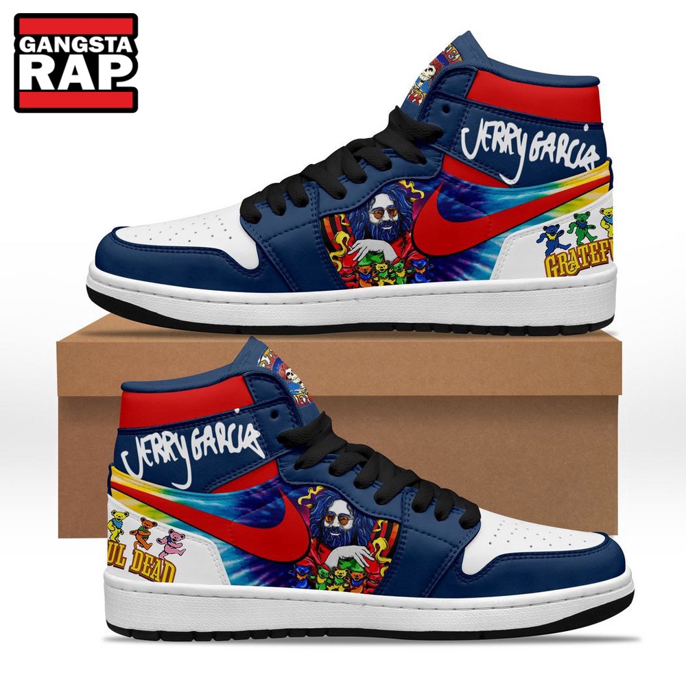 Jerry Garcia Grateful Dead Air Jordan 1 Shoes, Grateful Dead Shoes Jerry Garcia Grateful Dead Air Jordan 1 Shoes, Grateful Dead Shoes