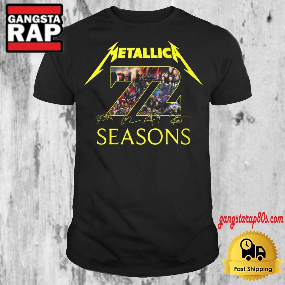 Metallica 72 Seasons Signature T Shirt Metallica 72 Seasons Signature T Shirt
