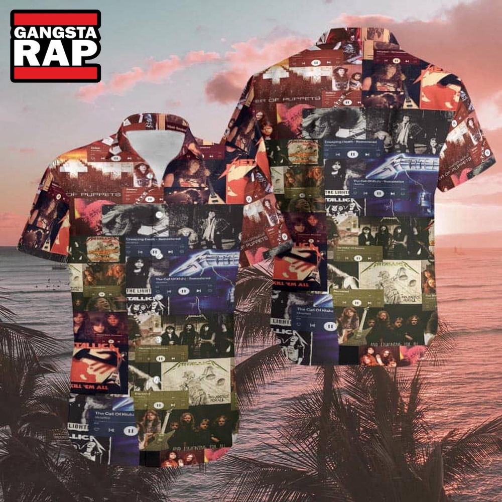 Metallica Album Collect 2024 Fan Gifts Hawaiian Shirt