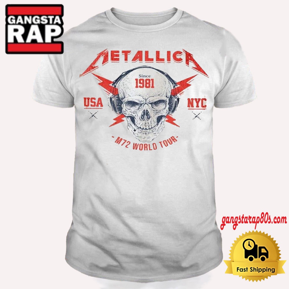 Metallica Band M72 World Tour T Shirt Metallica Band M72 World Tour T Shirt