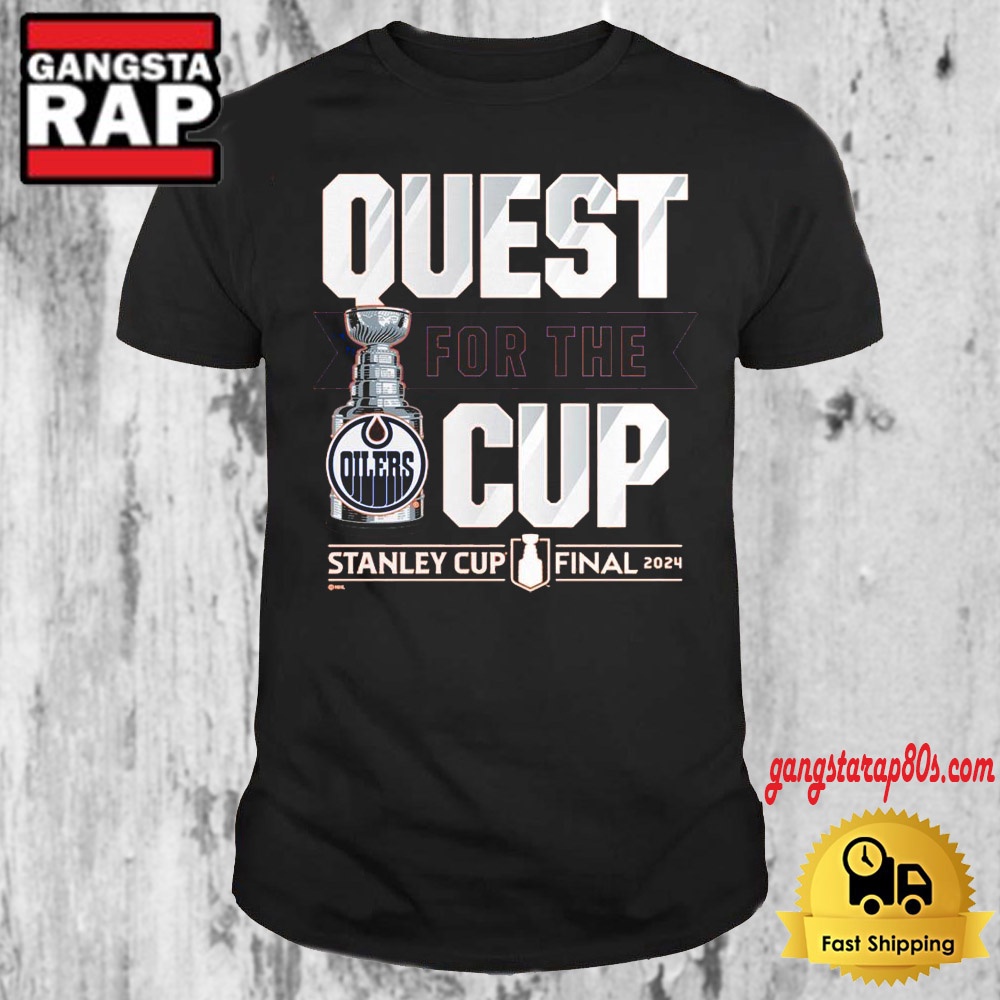 NHL Edmonton Oilers Quest For The Cup Stanley Cup Final 2024 T Shirt NHL Edmonton Oilers Quest For The Cup Stanley Cup Final 2024 T Shirt