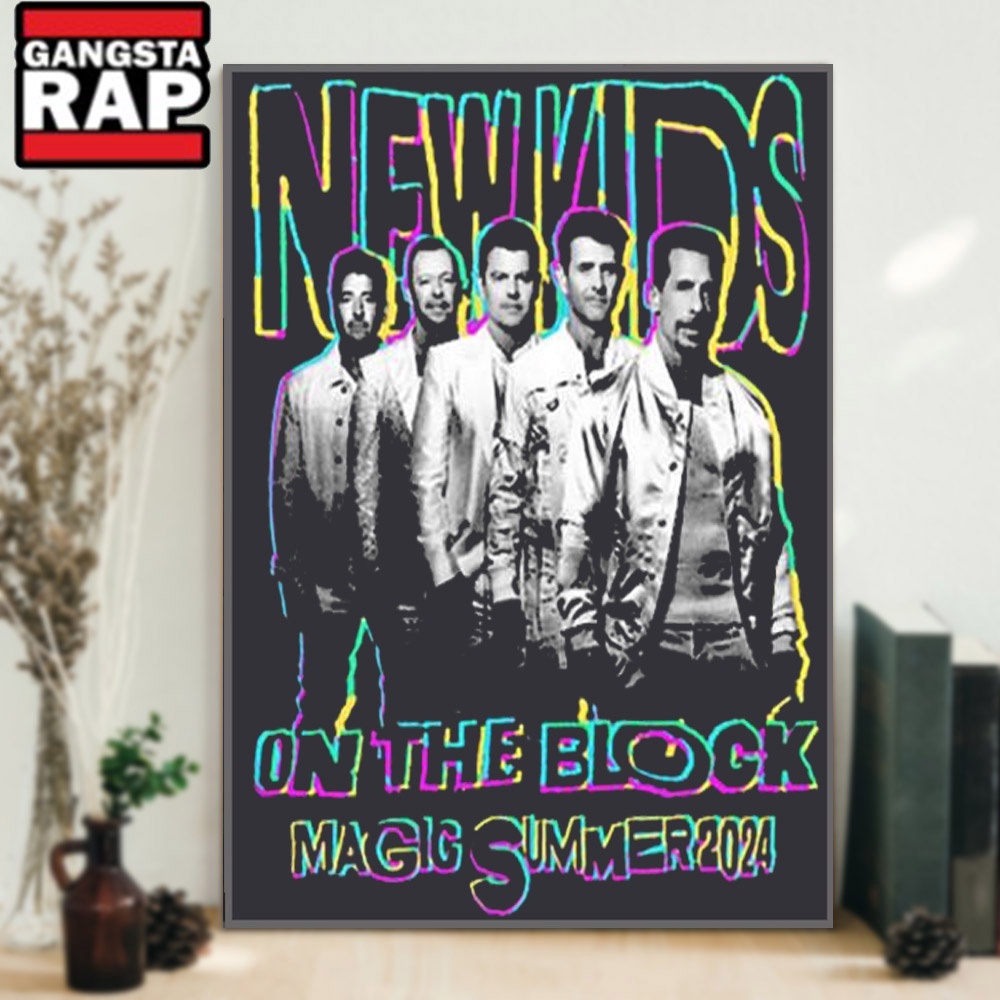 New Kid On The Block Magic Summer Tour 2024 Graphics Design Poster Canvas Art New Kid On The Block Magic Summer Tour 2024 Graphics Design Poster Canvas Art