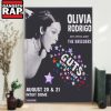Olivia Rodrigo Aug Guts World Tour 2024 Tour Poster Canvas Art 3 Olivia Rodrigo Aug Guts World Tour 2024 Tour Poster Canvas Art