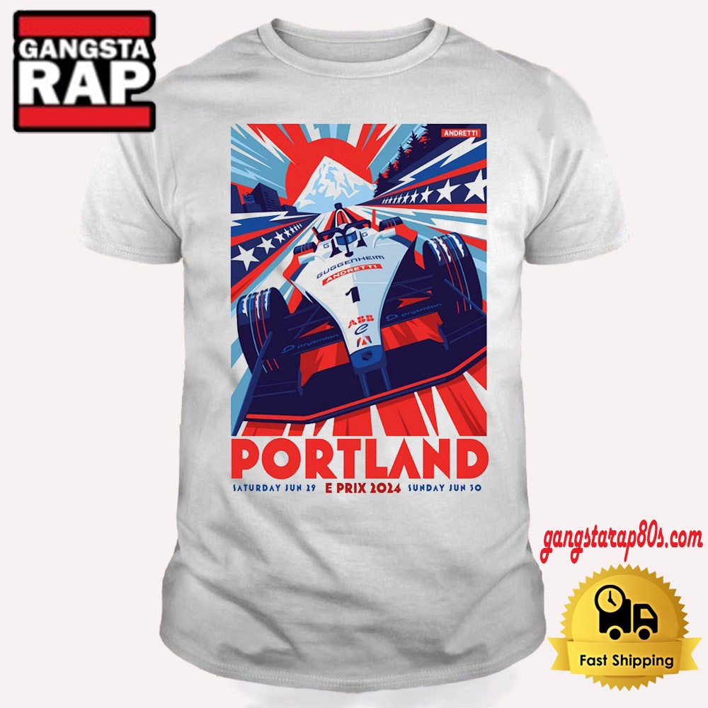 Portland E-Prix June 29-30 2024 Portland International Raceway T Shirt Portland E-Prix June 29-30 2024 Portland International Raceway T Shirt