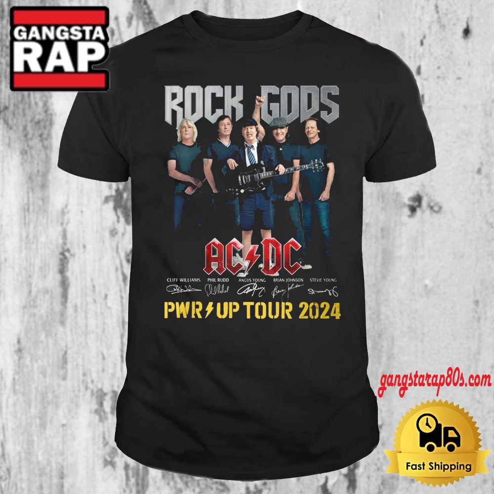 Rock Gods ACDC PWR Up Tour 2024 T Shirt, PWR Up Tour Shirt Rock Gods ACDC PWR Up Tour 2024 T Shirt, PWR Up Tour Shirt