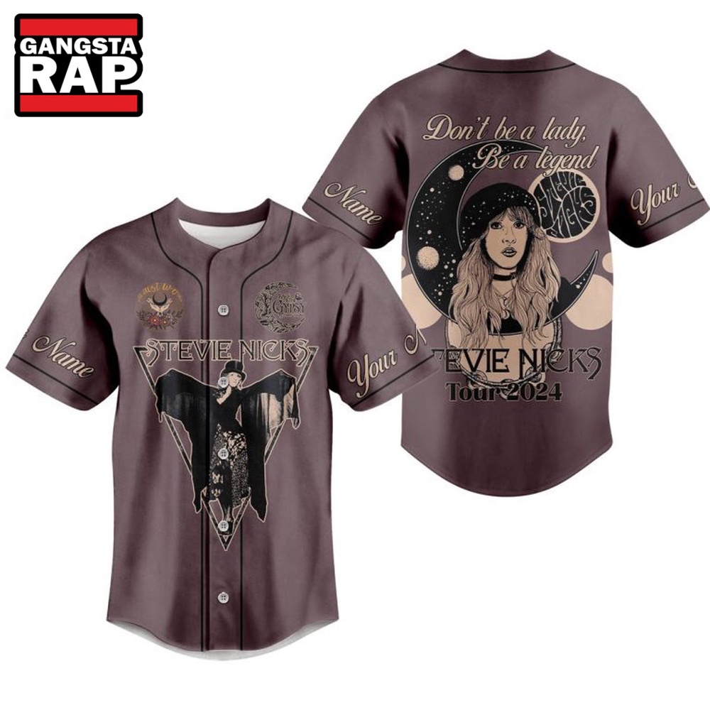 Stevie Nicks Music Tour 2024 Custom Baseball Jersey
