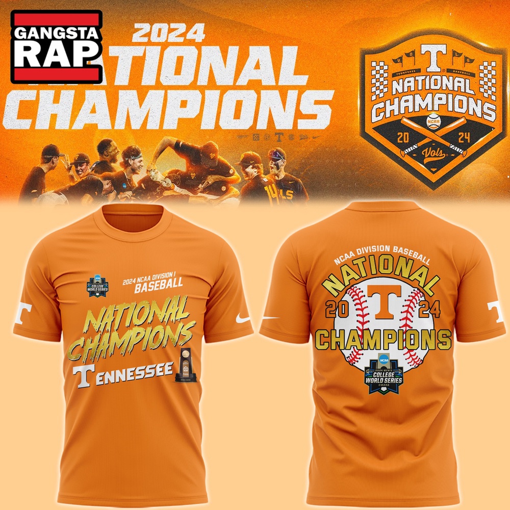 Tennessee Baseball Champion 2024 NCAA Division 3D Shirt Tennessee Baseball Champion 2024 NCAA Division 3D Shirt