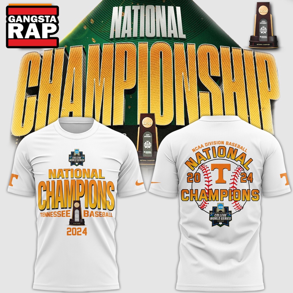 Tennessee Baseball Champion 2024 NCAA Division I Baseball T Shirt Tennessee Baseball Champion 2024 NCAA Division I Baseball T Shirt