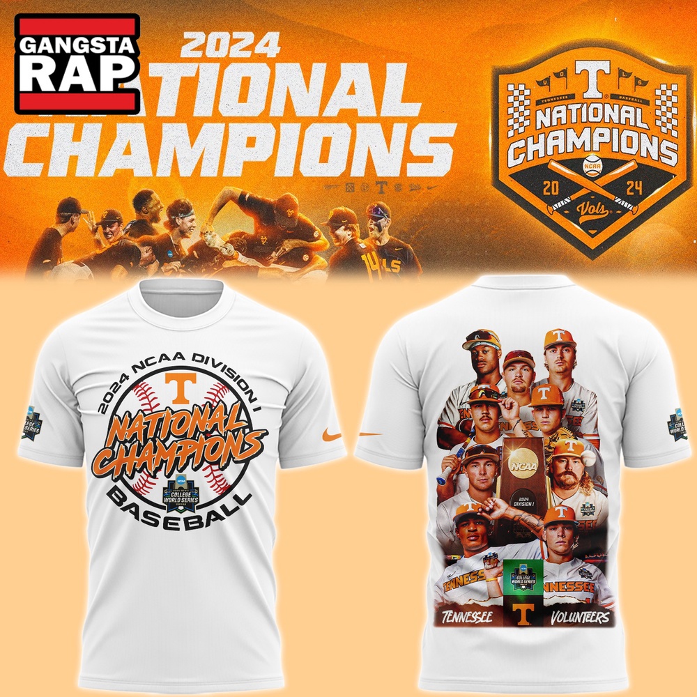 Tennessee Baseball Champion 2024 NCAA Division I T Shirt
