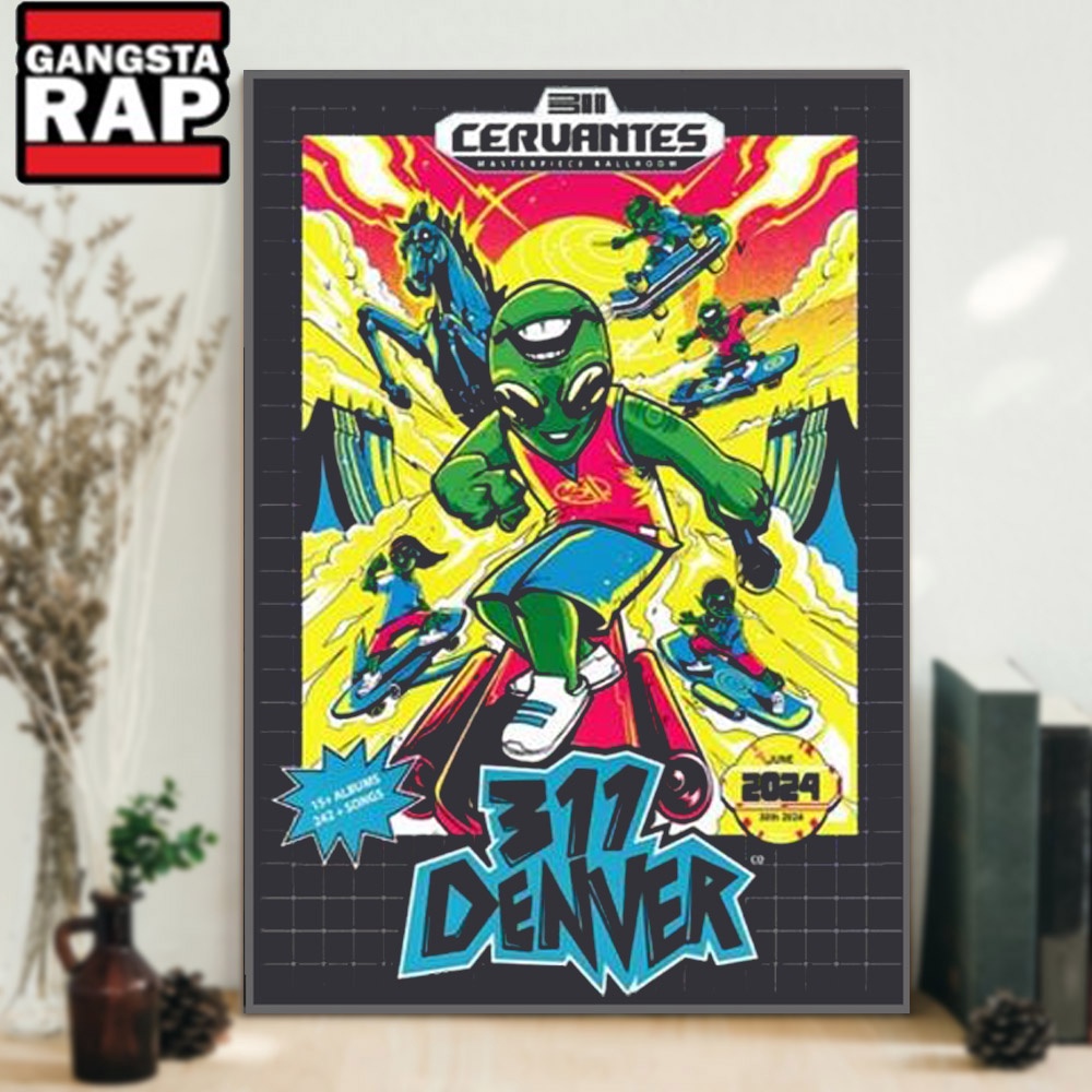 311 Cervantes Masterpiece Ballroom in Denver CO June 30 2024 Poster Canvas Art