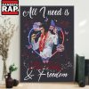 All I Need Is Music Elvis Presley And Freedom Poster Canvas Art 2 All I Need Is Music Elvis Presley And Freedom Poster Canvas Art