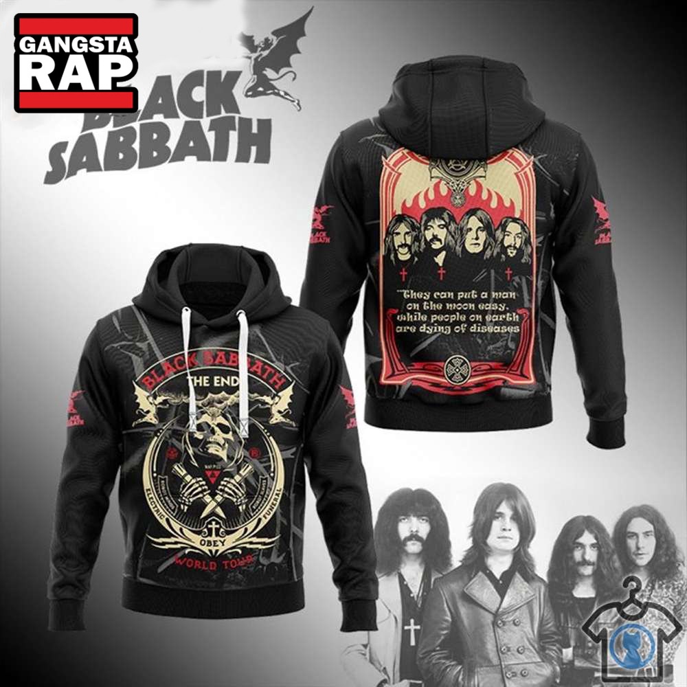 Black Sabbath The End World Tour 3D Hoodie Black Sabbath The End World Tour 3D Hoodie