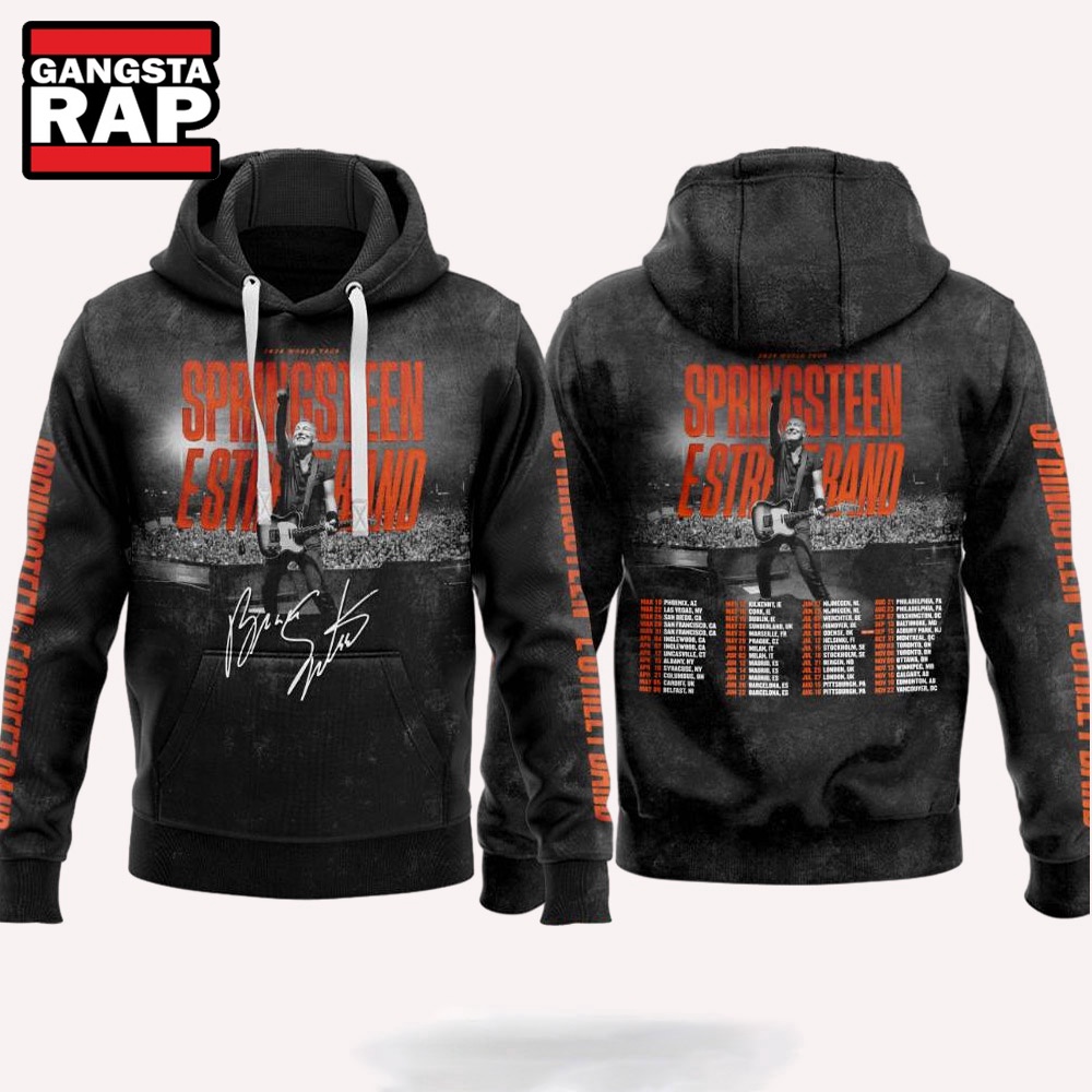 Bruce Springsteen And The E Street Band 2024 Tour Schedule Hoodie Bruce Springsteen And The E Street Band 2024 Tour Schedule Hoodie