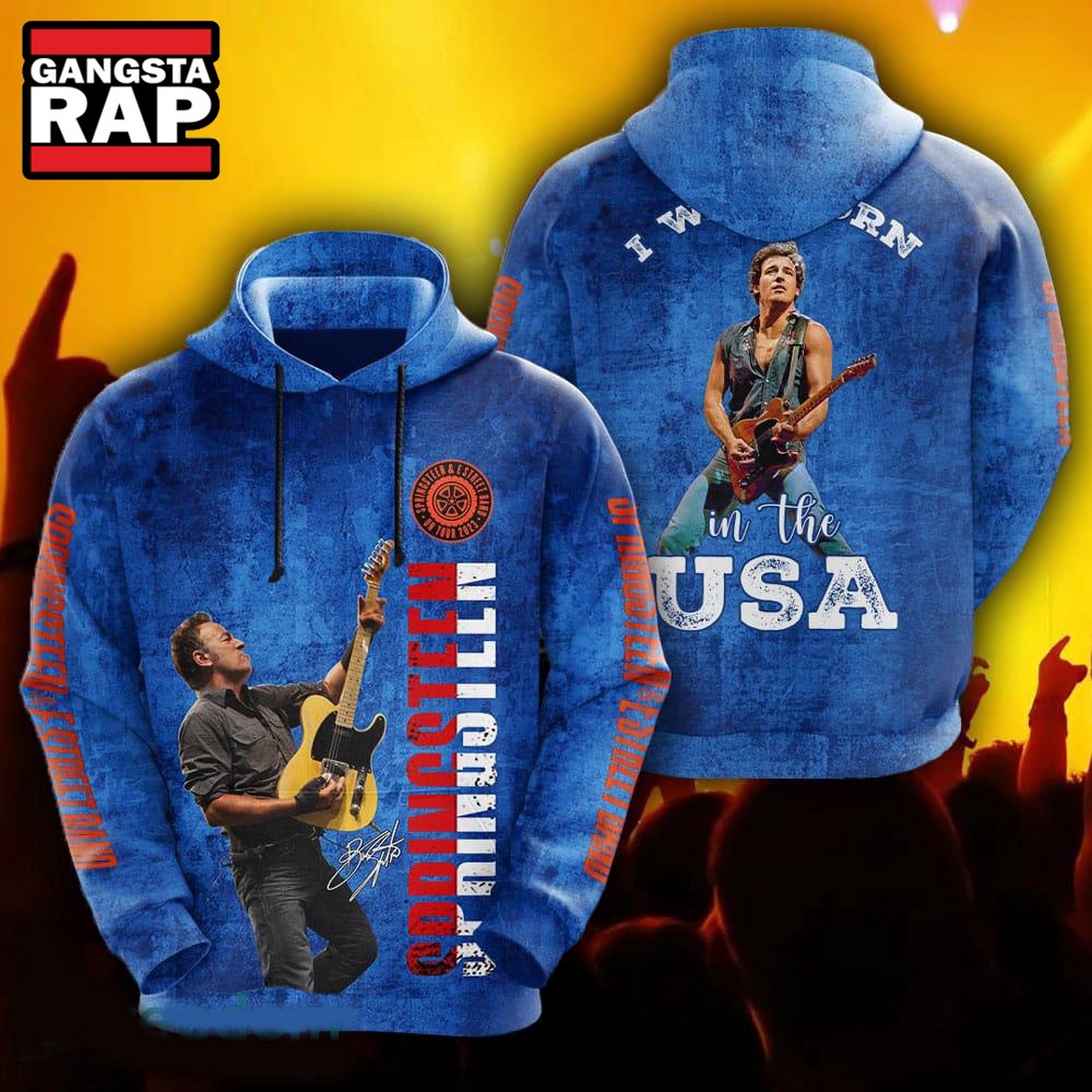 Bruce Springsteen Music Band In The USA All Over Print Hoodie Bruce Springsteen Music Band In The USA All Over Print Hoodie