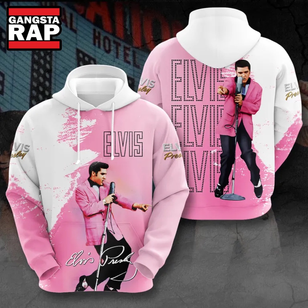 Elvis Presley Music Graphics Signature Hoodie Shirt