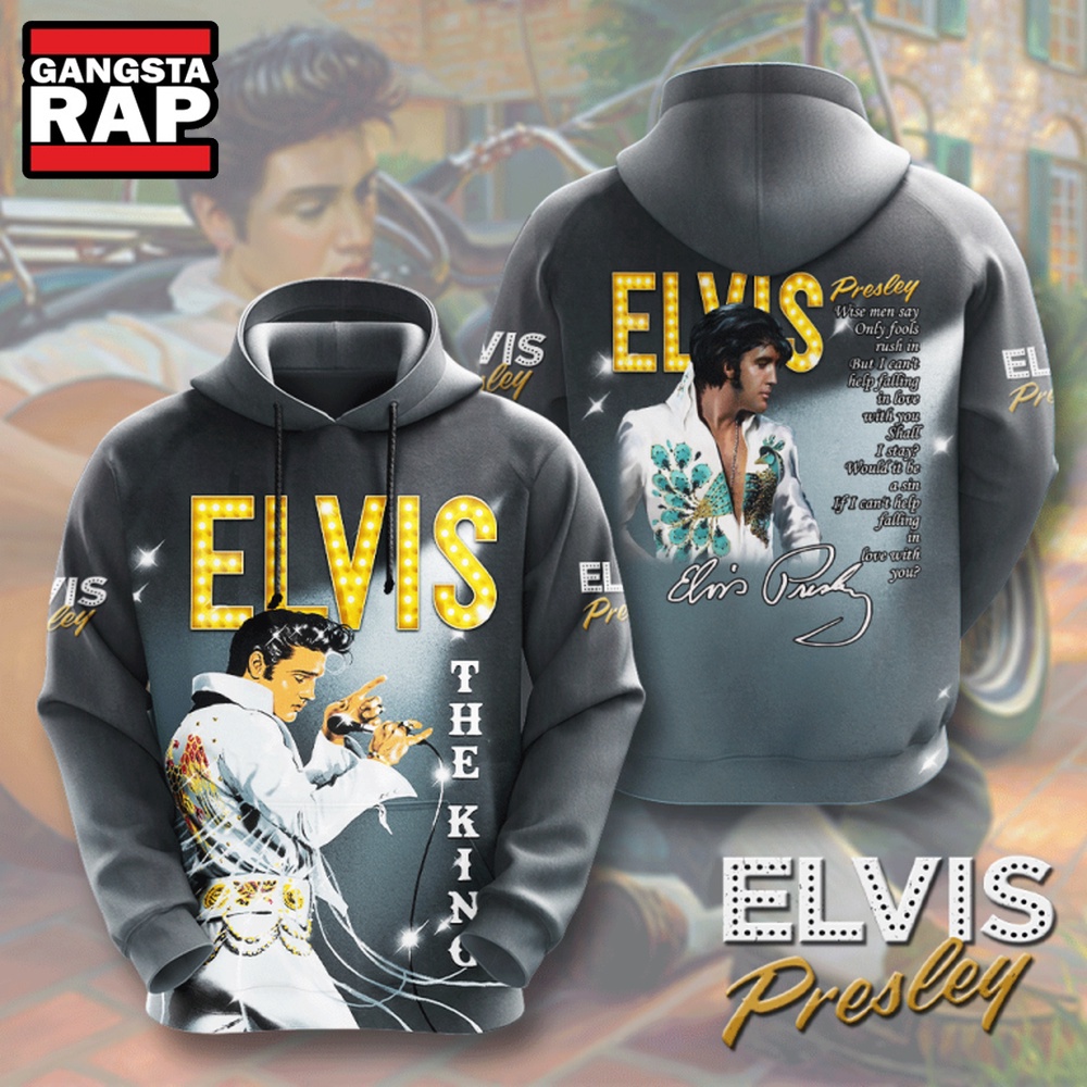 Elvis Presley The King All Over Print Hoodie Elvis Presley The King All Over Print Hoodie